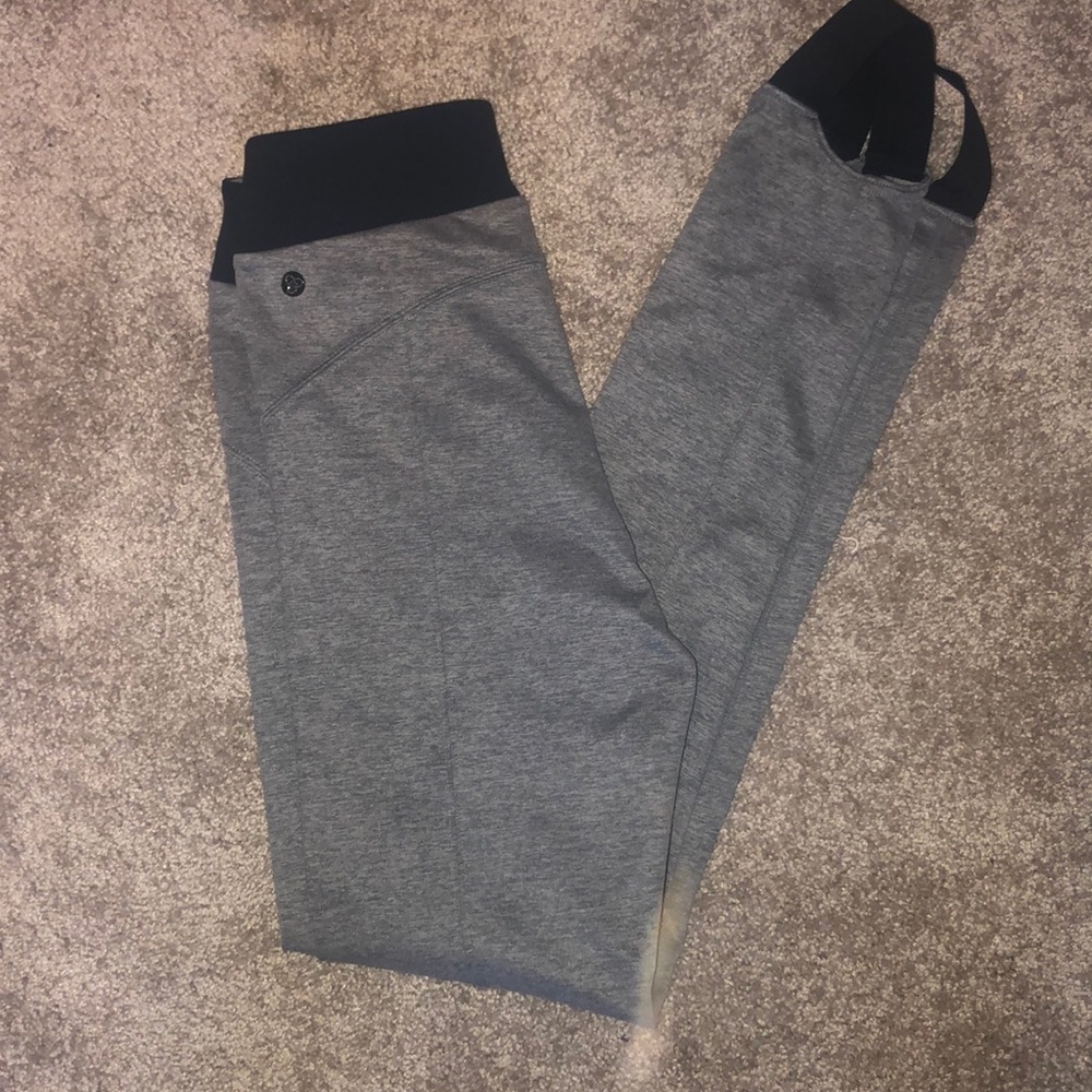 Zella Grey Stirrup Leggings - Picture 2 of 3